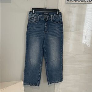 Judy Blue Dark Wash Cropped wide Leg Jeans